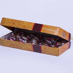 گز لقمه ای عسلی زعفرانی 32% مغز پسته
