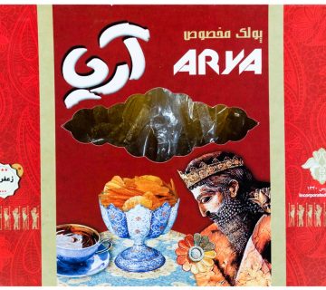 پولکی آریا زعفرانی بهترین گز اصفهان بهترین پولک و نبات اصفهان